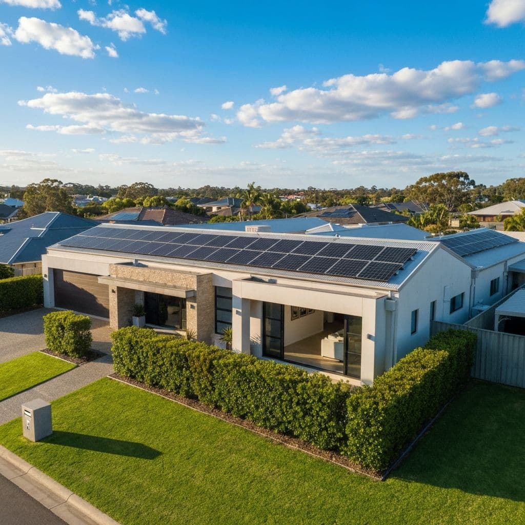 Solar panels installed on a residential rooftop in Sydney
